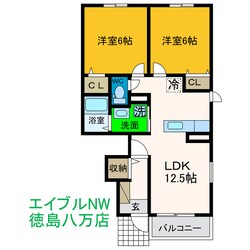 プレジールBの物件間取画像